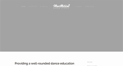 Desktop Screenshot of newmotiondance.com